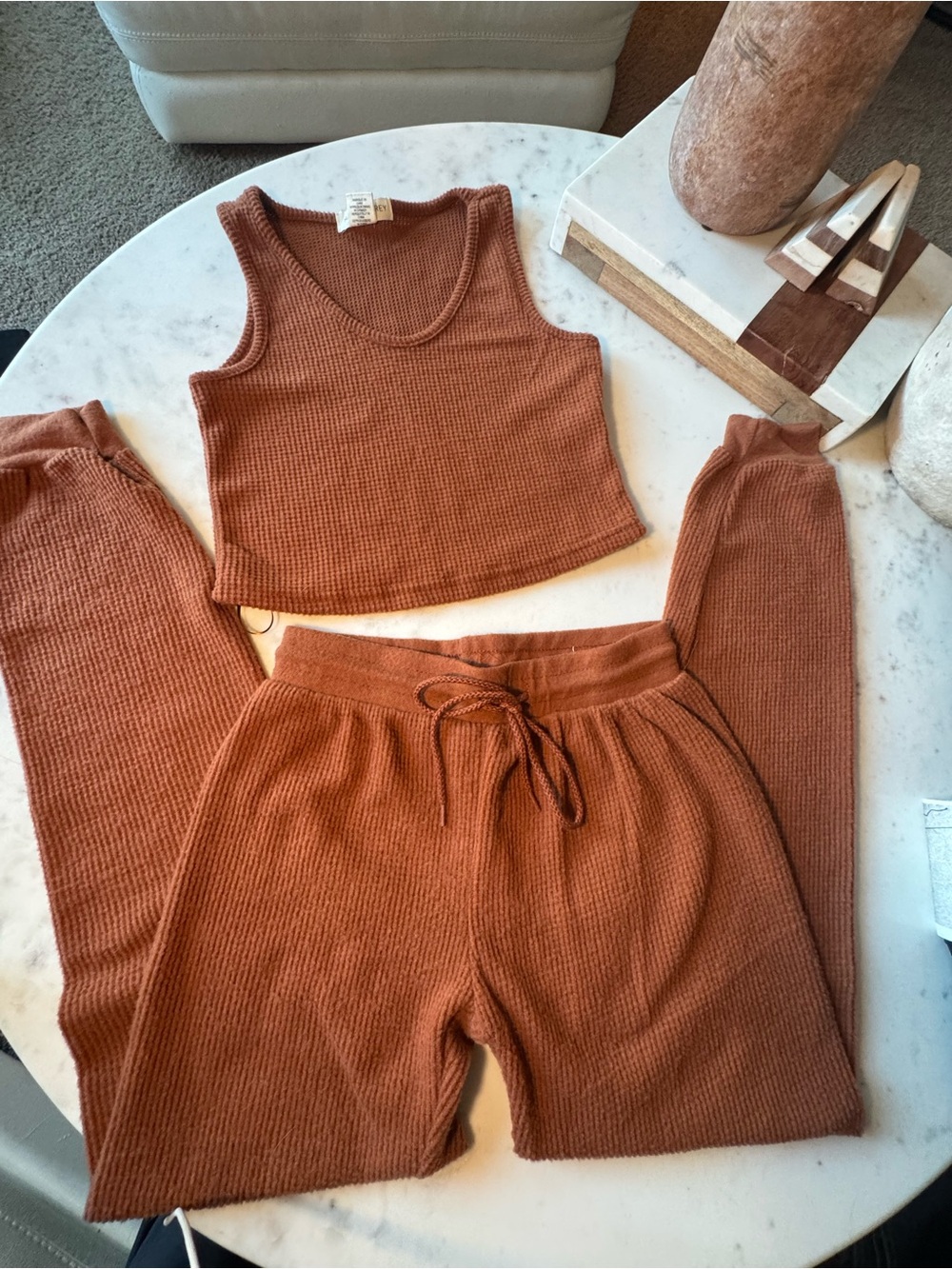 Knit Drawstring Matching Set